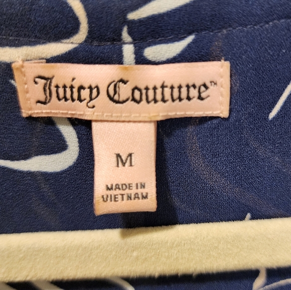Juicy Couture Navy Blue Relax Fit Sleevesless Blouse size M - Picture 2 of 11